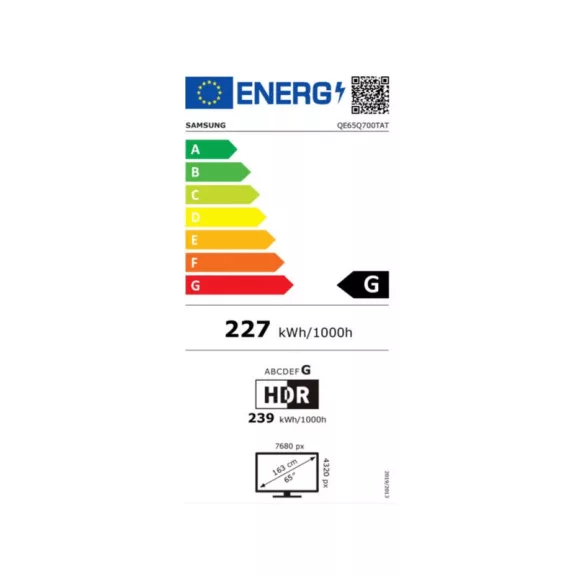 Samsung QE65Q700TATXXH 8K QLED Smart Televízió