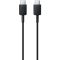 USB Type-C töltő- és adatkábel, USB Type-C, 100 cm, gyorstöltés, Samsung, fekete, gyári, 