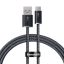 USB töltő- és adatkábel, USB Type-C, 100 cm, 6000 mA, 100W, gyorstöltés, cipőfűző minta, Baseus Dynamic, CALD000616, szürke