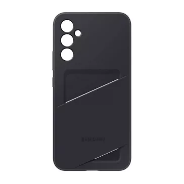   Samsung Galaxy A34 5G SM-A346B, Szilikon tok, kártyatartóval, fekete, gyári