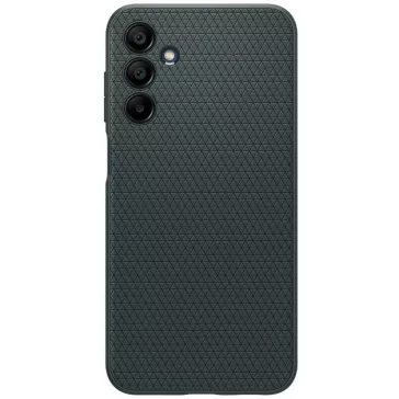   Samsung Galaxy A15 4G / A15 5G SM-A155F / A156B, Szilikon tok, Spigen Liquid Air, háromszög minta, sötétzöld