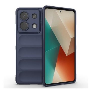   Xiaomi Redmi Note 13 5G, Szilikon tok, közepesen ütésálló, 3D minta, sötétkék
