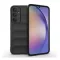 Samsung Galaxy A55 5G SM-A556B, Szilikon tok, közepesen ütésálló, 3D minta, fekete