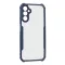 Samsung Galaxy A14 4G / A14 5G SM-A145F / A146B, Szilikon tok, közepesen ütésálló, légpárnás sarok, akril hátlap, Anti-Drop Case, átlátszó/sötétkék