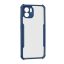 Xiaomi Redmi A1 / A2, Szilikon tok, közepesen ütésálló, légpárnás sarok, akril hátlap, Anti-Drop Case, átlátszó/sötétkék