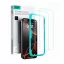 Apple iPhone 16 Pro Max / 17 Pro Max, Kijelzővédő fólia, ütésálló fólia (az íves részre NEM hajlik rá!), Tempered Glass (edzett üveg), segéd kerettel, ESR, Clear, 2 db / csomag