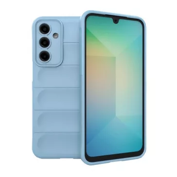   Samsung Galaxy A56 5G SM-A566B, Szilikon tok, közepesen ütésálló, 3D minta, világoskék