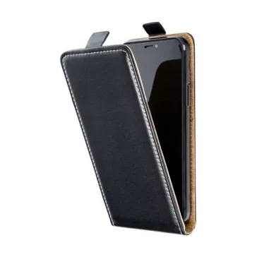   Samsung Galaxy A17 4G / A17 5G SM-A175F / A176B, Forcell lenyitható bőrtok, Slim Flexi, felfelé nyíló - kinyitható, fekete