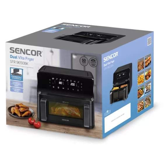 Sencor SFR 9650BK Forrólevegős fritőz