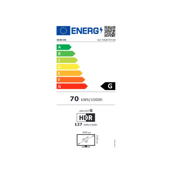 Sencor SLE 50Q870TCSB 4K UHD Smart QLED Televízió