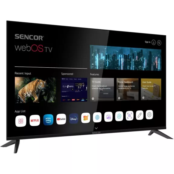 Sencor SLE 50US804B 4K UHD WebOS Smart Televízió
