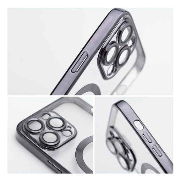 Electro Mag Apple iPhone 16 Plus MagSafe kompatibilis hátlap tok, fekete