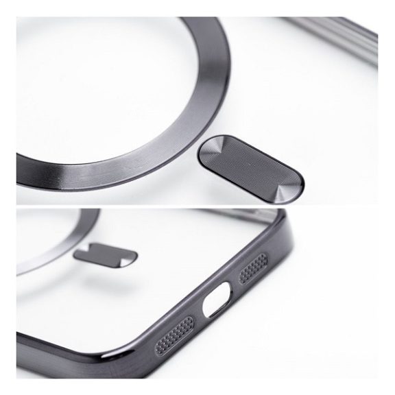 Electro Mag Apple iPhone 16 Plus MagSafe kompatibilis hátlap tok, fekete