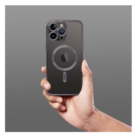 Electro Mag Apple iPhone 16 Plus MagSafe kompatibilis hátlap tok, fekete