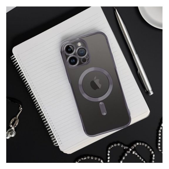 Electro Mag Apple iPhone 16 Plus MagSafe kompatibilis hátlap tok, fekete