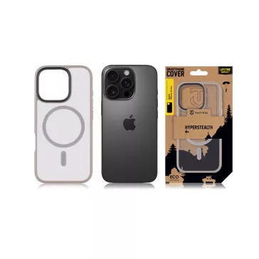   Tactical MagForce Hyperstealth Apple iPhone 16 Pro MagSafe hátlap tok, áttetsző/világosszürke