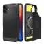 Spigen Rugged Armor MagFit Apple iPhone 16 Plus tok, Matte Black, fekete
