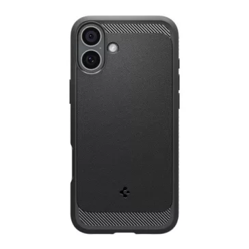   Spigen Rugged Armor MagFit Apple iPhone 16 Plus tok, Matte Black, fekete