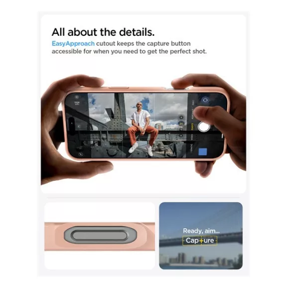 Spigen Thin Fit MagFit Apple iPhone 16 Pro Max tok, MagSafe, Rose Titanium, rózsaszín