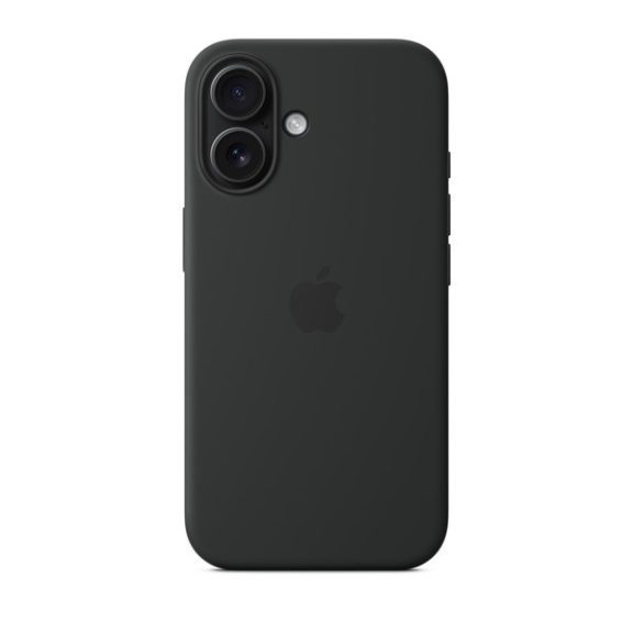 Apple iPhone 16 MagSafe gyári szilikon tok, fekete