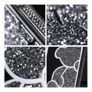 Teddy Bear iPhone 16 Pro Max csillogó köves tok, ezüst