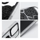 Teddy Bear iPhone 16 Plus csillogó köves tok, fekete