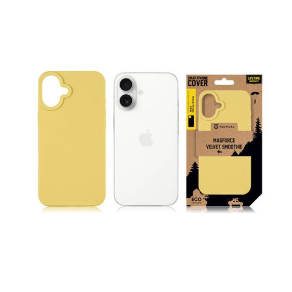 Tactical MagForce Velvet Smoothie Apple iPhone 16 Plus MagSafe tok, Banana, sárga