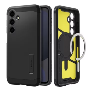   Spigen Tough Armor MagFit Samsung Galaxy S24 FE tok, MagSafe, Black, fekete