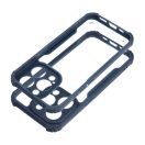 iPhone 15 Pro ütésálló tok erősített peremmel, tengerészkék