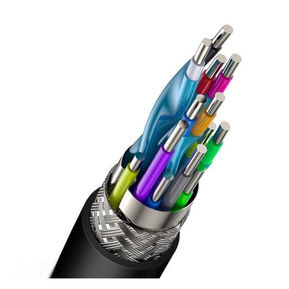 Baseus Cafule HDMI 2.0 kábel, 4K, 3D, 2m, fekete/szürke