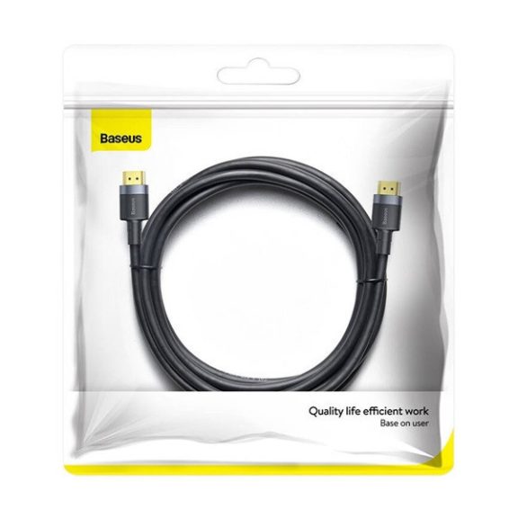 Baseus Cafule HDMI 2.0 kábel, 4K, 3D, 2m, fekete/szürke