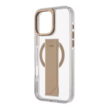   Uniq Heldro Max iPhone 16 Pro MagSafe tok kitámasztóval, arany