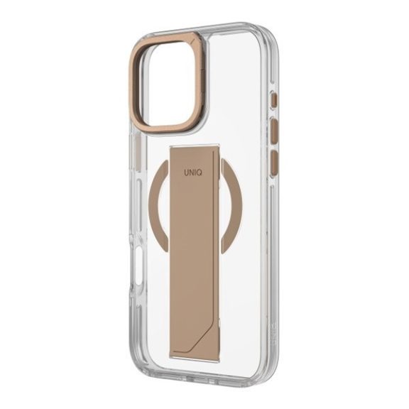 Uniq Heldro Max iPhone 16 Pro MagSafe tok kitámasztóval, arany