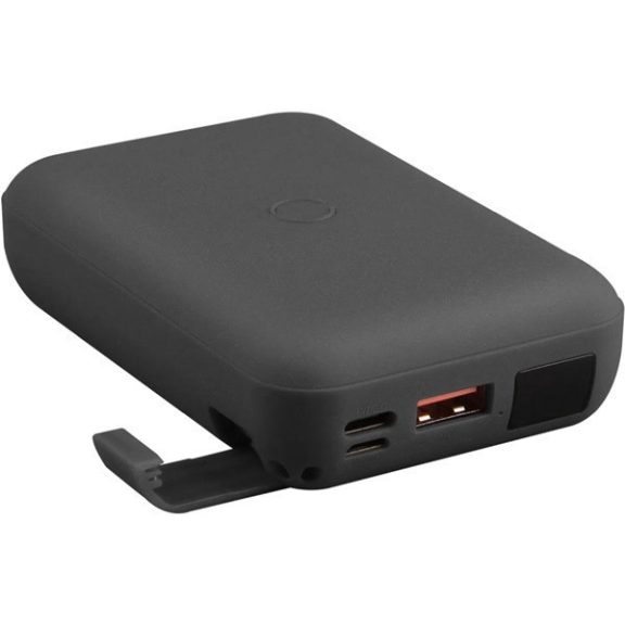 Uniq Hoveo USB-C powerbank 20W PD gyorstöltéssel, vezeték nélküli töltéssel, 10000mAh, szürke
