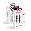 Forcell F-Energy C260 USB-C-USB-C QC4.0 töltő / adatkábel, PD 5A, 100W, 1,2m, fekete