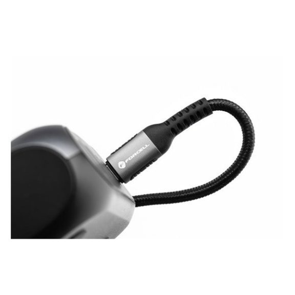 Forcell F-Energy C260 USB-C-USB-C QC4.0 töltő / adatkábel, PD 5A, 100W, 1,2m, fekete