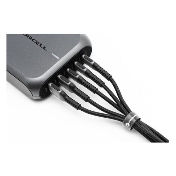 Forcell F-Energy C260 USB-C-USB-C QC4.0 töltő / adatkábel, PD 5A, 100W, 1,2m, fekete