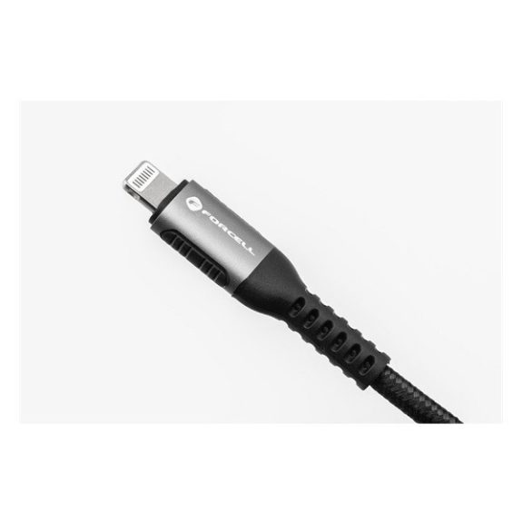 Forcell F-Energy C260 USB-C-USB-C QC4.0 töltő / adatkábel, PD 5A, 100W, 1,2m, fekete