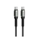 Forcell F-Energy C260 USB-C-USB-C QC4.0 töltő / adatkábel, PD 5A, 100W, 1,2m, fekete