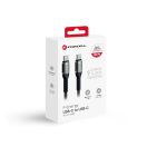 Forcell F-Energy C260 USB-C-USB-C QC4.0 töltő / adatkábel, PD 5A, 100W, 1,2m, fekete
