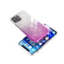 Xiaomi Redmi 14C csillámos hátlap tok, átlátszó/rózsaszín