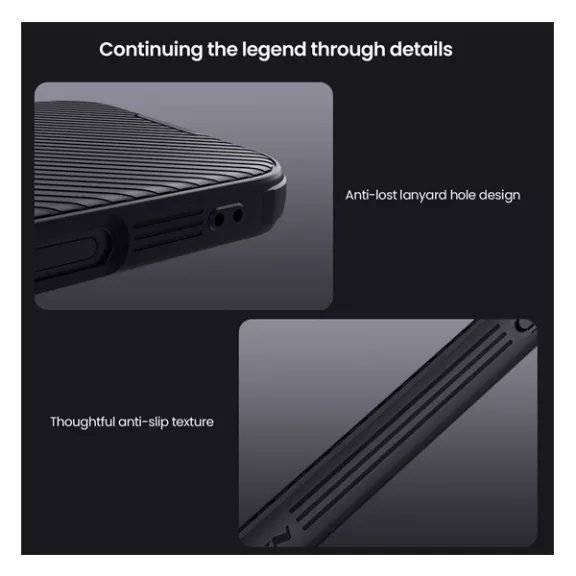 Nillkin CamShield Pro Apple iPhone 16 Pro műanyag hátlap tok, fekete