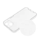 Clear 2mm iPhone 16 Pro csillámos szilikon tok, átlátszó