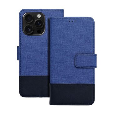   Gomma Xiaomi Redmi 14C flip/oldalra nyíló tok kártyatartó résszel, kék