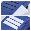 Gomma Xiaomi Redmi 14C flip/oldalra nyíló tok kártyatartó résszel, kék