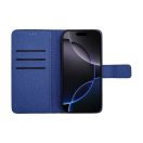 Gomma Xiaomi Redmi 14C flip/oldalra nyíló tok kártyatartó résszel, kék