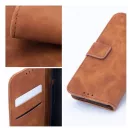Tender Book Samsung Galaxy A34 5G flip/oldalra nyíló műbőr tok kártyatartó résszel, barna