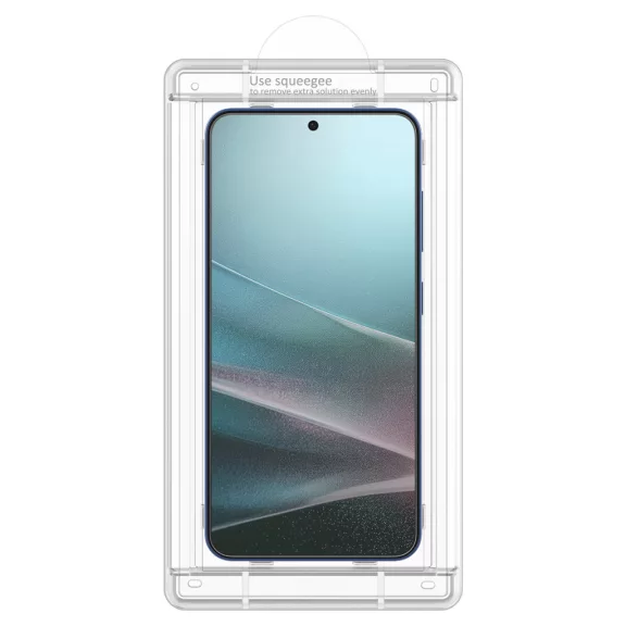 Spigen EliteShield EZ Fit HD Samsung Galaxy S25+ kijelzővédő fólia felhelyező kerettel (1db)
