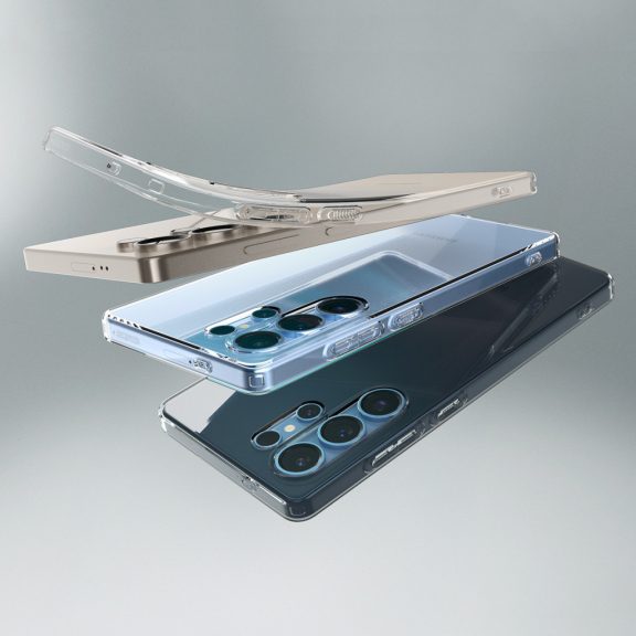 Spigen Ultra Hybrid Samsung Galaxy S25+ tok, Crystal Clear, átlátszó