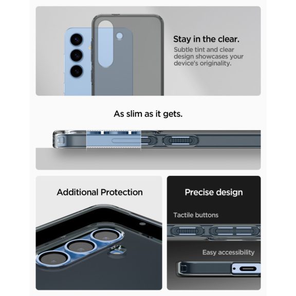 Spigen Liquid Crystal Samsung Galaxy S25+ tok, Space Crystal, átlátszó